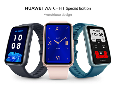 Huawei WATCH FIT SE Watchface Design design flat harmony os huawei iot simple ui watch watchface wearable