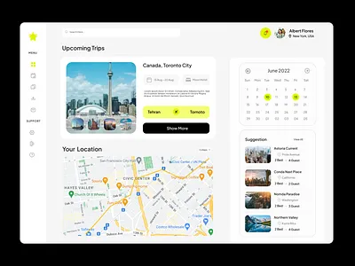 Travel Dashboard app branding design graphic design illustration logo mobileapp ui uidesigner uiinspiration