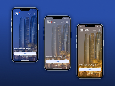 Personalized Landing UI app app design banking ebanking interaction design interface design log in mobile mobile banking mobile design ui user interface uxui design