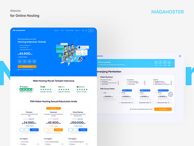 Website UI/UX Design | Niagahoster (Redesign) niagahoster redesign ui uiux design ux website