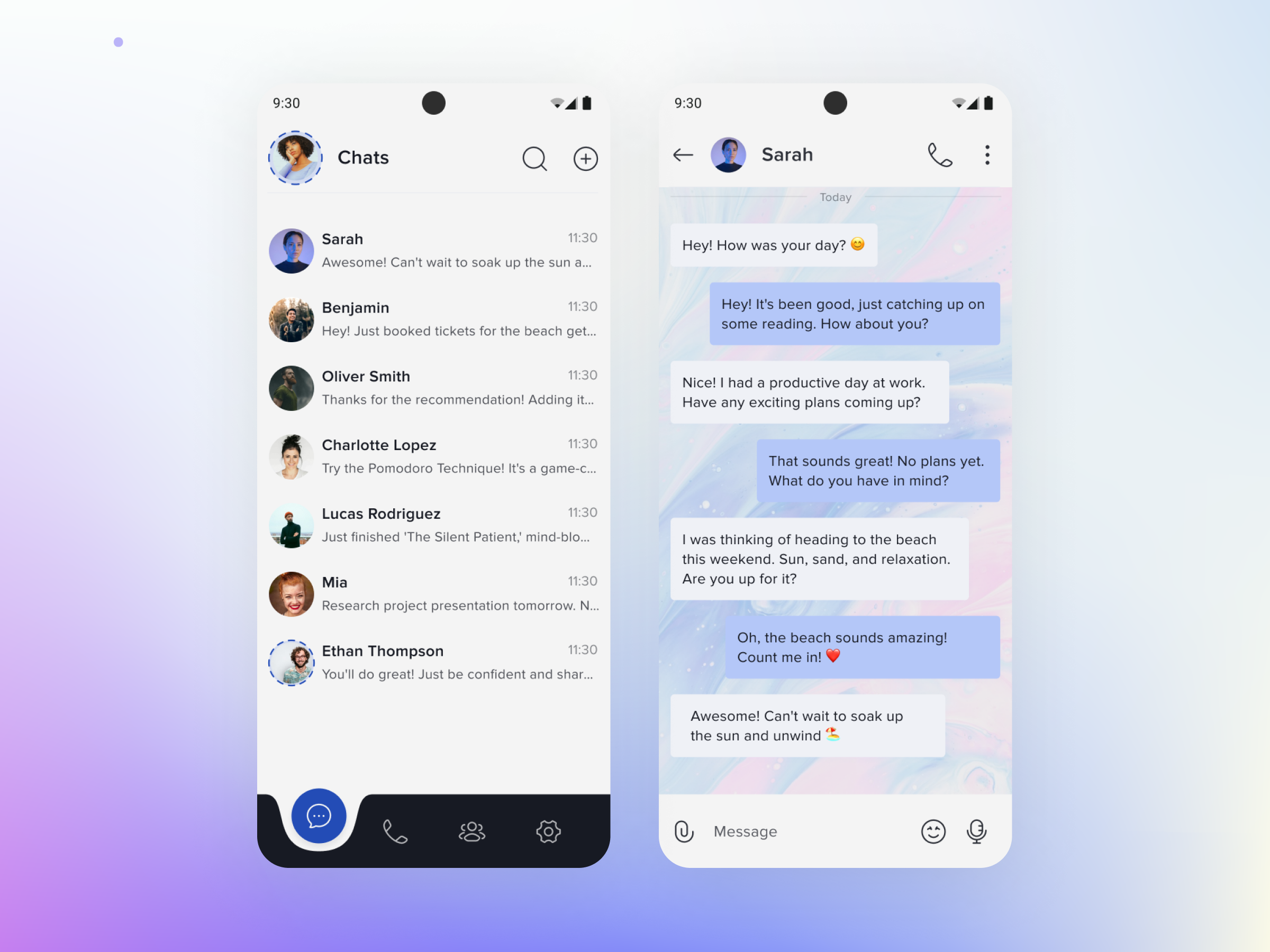 DailyUI #013 - Direct Message 013 app dailyui direct message ui