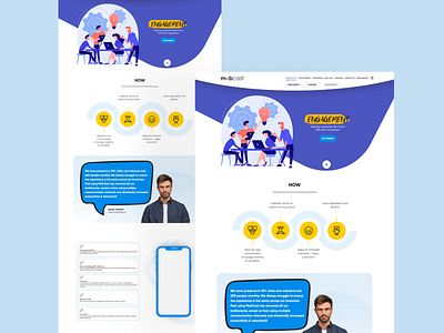 Products - Engagement bold branding bright carvingdezine design graphic design illustration landing page logo one page website ui ui design ux vector web ui website website ui