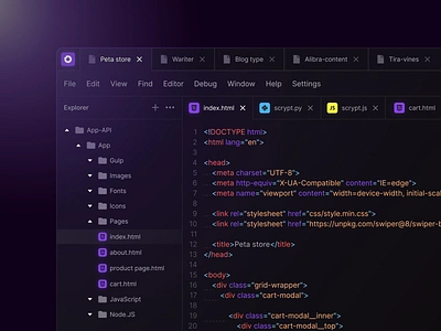 OpenCode. Code Editor, Code Viewer. app design application code coder coding console dashboard design desktop development product design programming saas saas console terminal text editor ui user interface web app webdesign