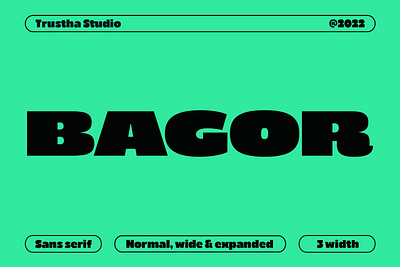 Bagor Font bagor font condensed design display expand expanded font heading logo logotype poster sans serif wide width