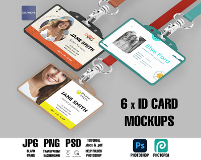 ID Card Mockup Part, Tag Mockup, Badge Mockup, id mockup id card mock up part