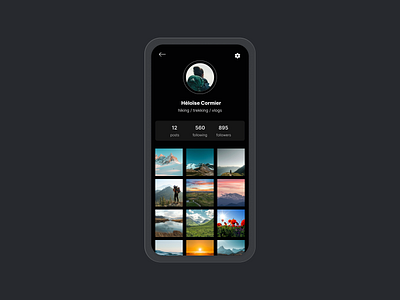 Daily UI Challenge #10 graphic design mobile app profile view ui