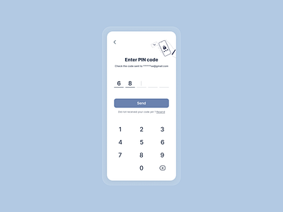 Daily UI Challenge #11 design graphic design mobile app pin code ui