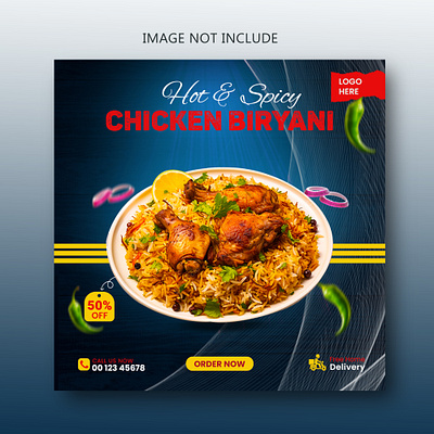 Social Media Post banner biriyani banner branding chicken biryani delicious pizza design flyer food banner graphic design illustration logo mainpulation flyer manipulation motion motion graphics pizza poster socail media post ui vector