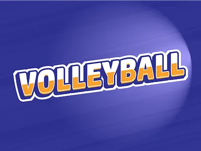 Volleyball Letters illustrator letters volleyball