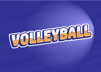 Volleyball Letters illustrator letters volleyball