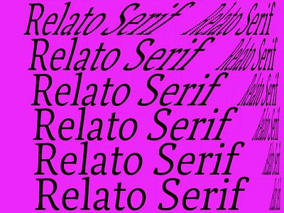 Relato Serif traditional