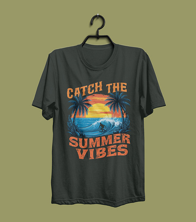 Summer typography t-shirt design custom design design event design graphic design lettering spring season summer summer beach summer sea t shirt vacation vintage vintage summer