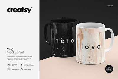 Mug Mockup Set creatsy custom customizable design etsy mockups mug mockup set personalized print printable printed printing shop sublimated sublimation template