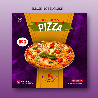 Social Media Post / Pizza Banner branding delicious pizza design design post flyer food banner graphic design ill illustration logo manipulation motion graphics pizza pizza banner pizza design pizza flyer poster social media banner social media post ui