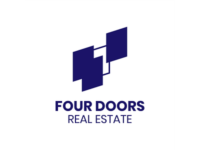 Four Doors Design app branding color colour design doors graphic graphic design illustration logo motion graphics real estate redesign simple ui unofficial