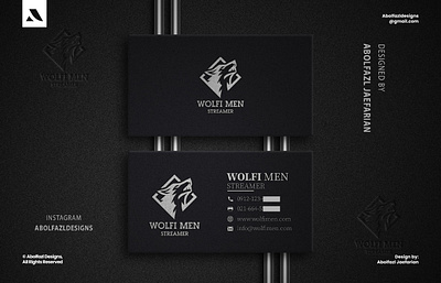 Wolfi Men Streamer Logo Design abolfazl designs branding business card esports logo game logo game of thrones gamer logo gaming logo jon snow logo logo design logo designer logo type logotype stark streamer style guide werewolf logo wolf wolf logo