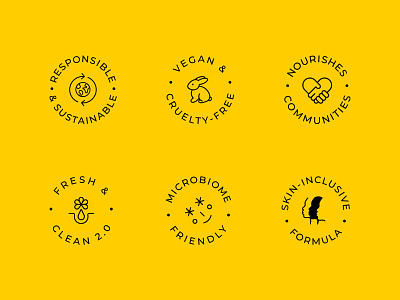 Skincare Icon Set beauty clean cruelty free fresh healthcare icon set iconography icons inclusive microbiome sensitive skincare sustainable vegan wellness