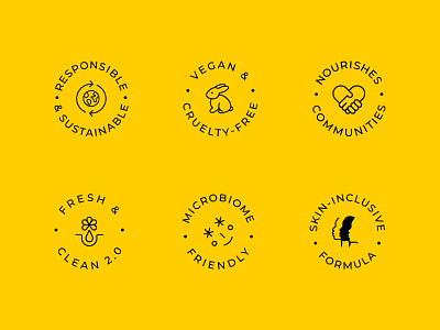 Skincare Icon Set beauty clean cruelty free fresh healthcare icon set iconography icons inclusive microbiome sensitive skincare sustainable vegan wellness