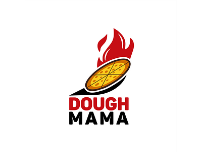 Dough Mama Pizza Logo app branding color colour design food graphic graphic design illustration italy logo market marketing modern pizza redesign ui unofficial