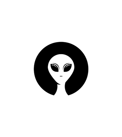 ( SALE ) Alien Logo Design alien cosmos creature galaxy graphic design logo science ufo