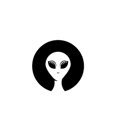 Alien Logo Design alien cosmos creature galaxy graphic design logo science ufo