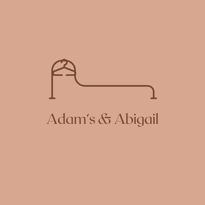 Adam's & Abigails design logo typography
