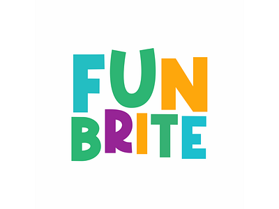 Fun Brite Logo app branding brite clean color colorful colour design fun graphic design illustration kids logo modern redesign ui unofficial vector