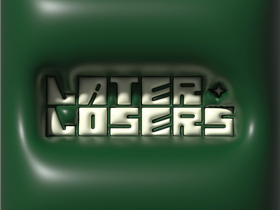 ✌🏻 Later Losers 3d illustrator typography