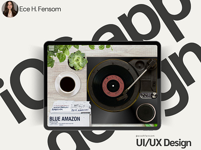Record Player App Design app design interface design ios app design ui ux