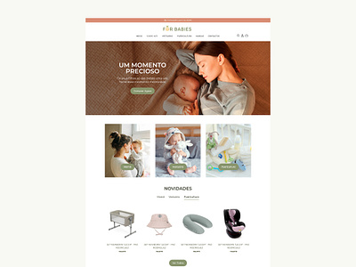 For Babies - UX/UI Design babies website ui design
