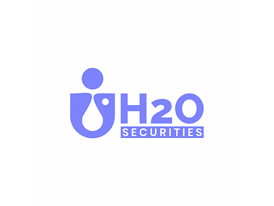 H2O Securities logo app blue branding clean color colour design formal graphic design h2o illustration logo modern redesign securities ui unofficial vector water