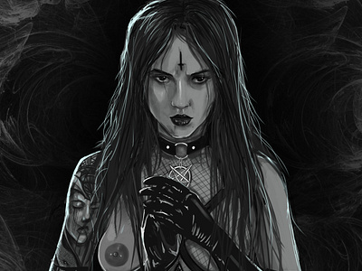 Camila layne art artist darkart design fanart goth graphic design illustration