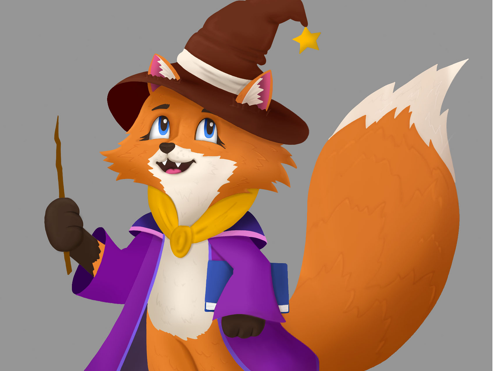 2d character Fox wizard by Svitlana Serbinovych on Dribbble