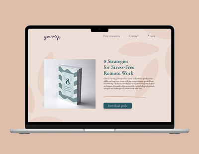 yoovey - landing page branding design figma graphic design landing page marketing ui web design