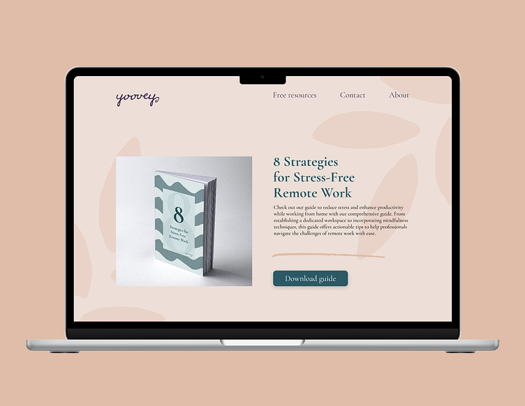 yoovey - landing page by emily anfinson on Dribbble