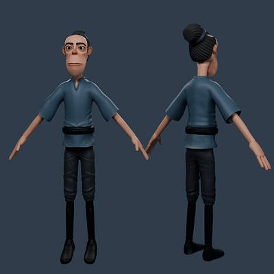 3D Character - Personal Project 3d 3dcharacter 3dmodeling artwork blender blender3d characterdesign sculpture