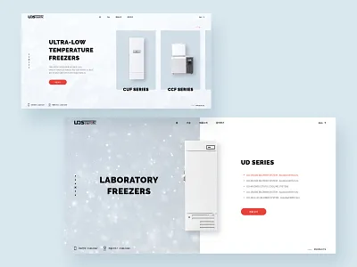 UDScientific Homepage Design branding design homepage illustration interface layout ui web design website