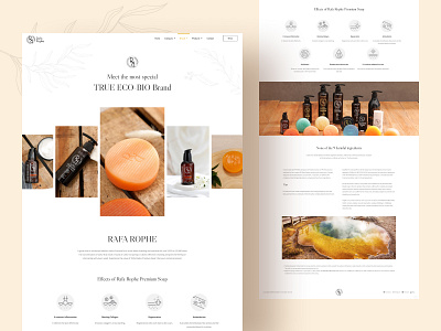 Rafa Rophe Homepage Design cosmetics design homepage illustration interface layout ui web design website