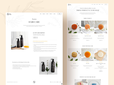 Rafa Rophe Homepage Design beauty products branding cosmetics design homepage illustration interface layout product page ui web design website
