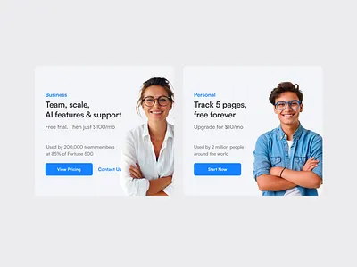 Marketing Blocks blue branding clean design homepage landing layout ui web webpage white