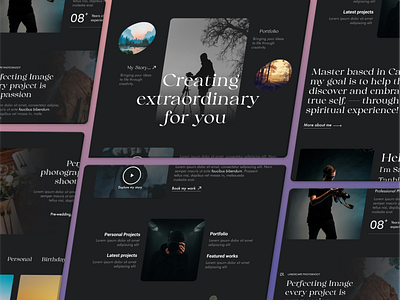 Photographer portfolio website portfolio web site portfolio website design ui ux website design