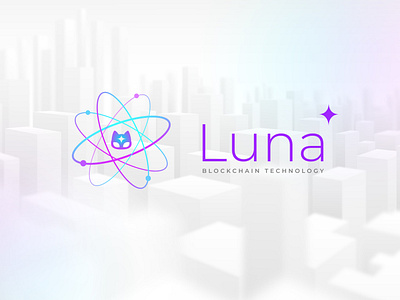Luna blockchain branding branding colors design illustration logo typography vector