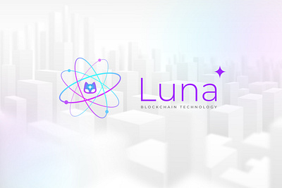 Luna blockchain branding branding colors design illustration logo typography vector