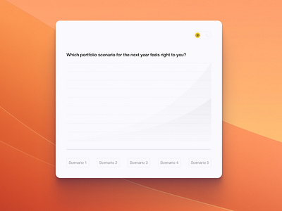 Data Visualization: Investment Scenarios Evolution animation ui