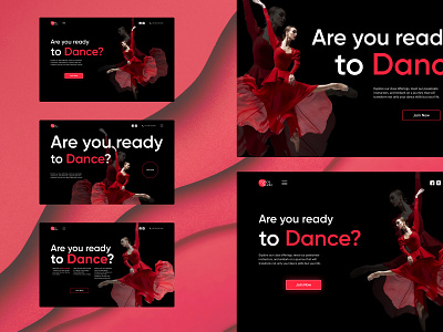 Dance Studio Design Concept concept dance design ui ux