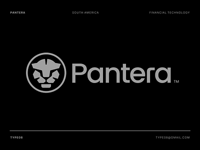 Pantera amazon animal brand branding cat finance financial head logo pantera panther seal symbol tech wild