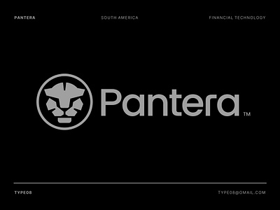 Pantera amazon animal brand branding cat finance financial head logo pantera panther seal symbol tech wild