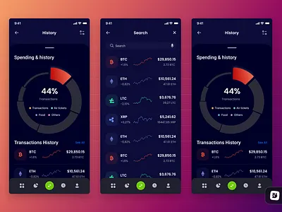 Crypto App Template 2024 3d branding design graphic design illustration illustrator cc logo motion graphics ui vector vector artwork