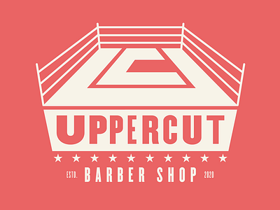 Uppercut Barber Shop Ring Logo branding design graphic design illustration logo mark