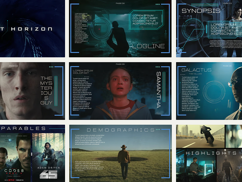 Movie pitch deck designs designs themes templates and downloadable